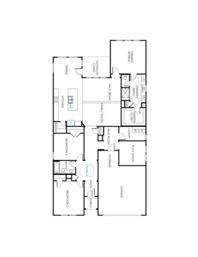 Tricoast Homes 60'-Nantucket Floor plan